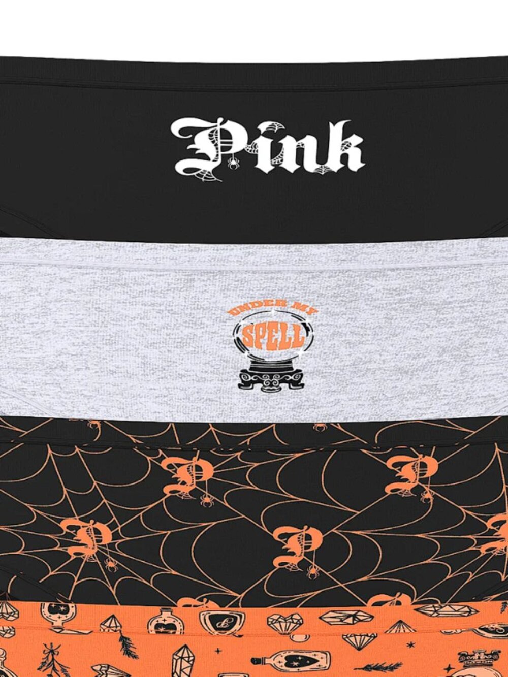 Victoria's Secret PINK 5-Pack Cotton Cheeky Panties Halloween (M) NWT! - Picture 4 of 10